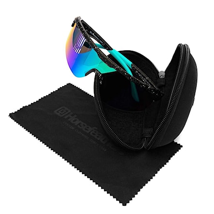 Bike Sunglasses and Goggles Horsefeathers Scorpio matt black | mirror green - 9