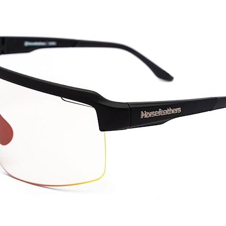 Bike Sunglasses and Goggles Horsefeathers Scorpio Photochromic matt black | mirror red - 3