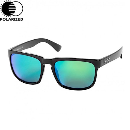 Okulary przeciwsłoneczne Nugget Clone 2 black glossy/green 2020 - 1