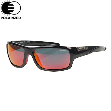 Sunglasses O'Neill Barrel matte black | red mirror polarized 2018 - 1