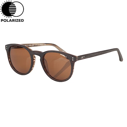 Sunglasses O'Neill Moon-Rx matte brown brushed | brown polarized 2018 - 1