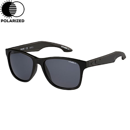 Sunglasses O'Neill Shore matte black | solid smoke polarized 2019 - 1