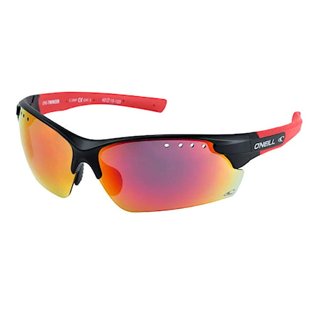 Sunglasses O'Neill Twinzer matte black | solid smoke/red revo 2019 - 1