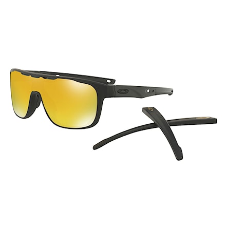 Sunglasses Oakley Crossrange Shield matte black | 24k iridium 2017 - 1