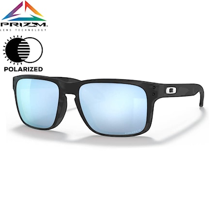 Sunglasses Oakley Holbrook matte black camo | prizm deep water polarized 2021 - 1