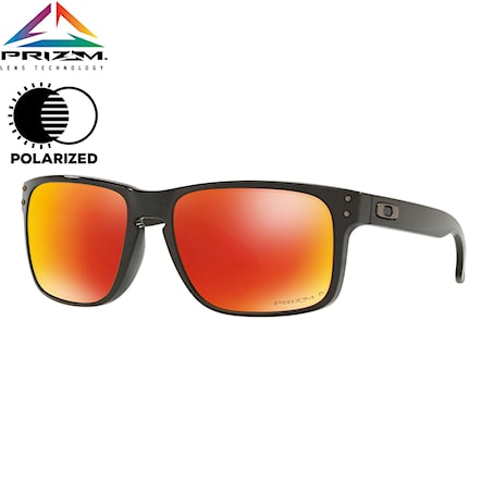 Sunglasses Oakley Holbrook polished black | prizm ruby polarized 2018 - 1