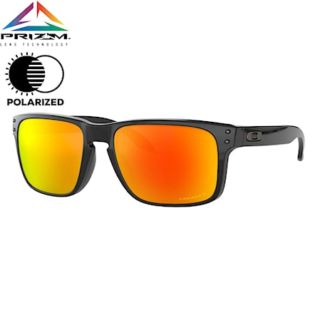Sunglasses Oakley Holbrook polished black | prizm ruby polarized 2019 - 1
