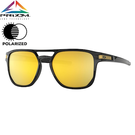 Sunglasses Oakley Latch Beta polished black | prizm 24k polarized 2018 - 1