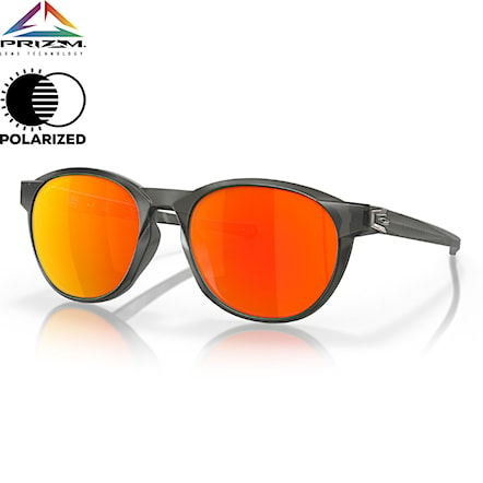 Sunglasses Oakley Reedmace matte grey smoke | prizm ruby polar - 1