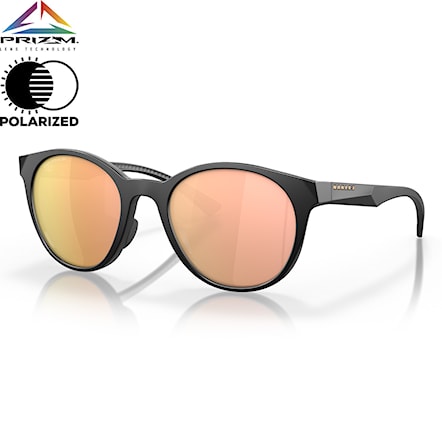 Sunglasses Oakley Spindrift matte black | prizm rose gold polarized - 1