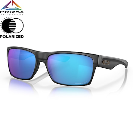 Okulary przeciwsłoneczne Oakley Two Face matte black | prizm sapphire polarized - 1