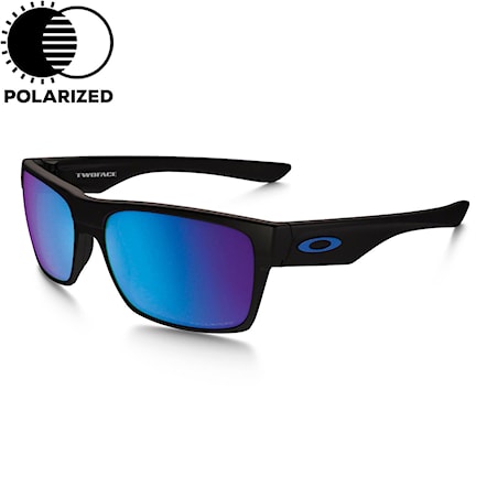Okulary przeciwsłoneczne Oakley Two Face Xl matte black | sapphire iridium polarized 2016 - 1