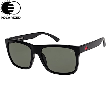 Sunglasses Quiksilver Charger Polarized Floatable matte black | green polarized 2019 - 1