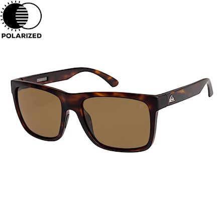 Sunglasses Quiksilver Charger Polarized matte tortoise | brown polarized 2019 - 1