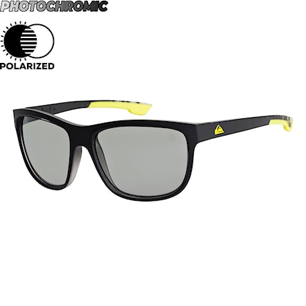 Sunglasses Quiksilver Crusader Polar Photochromic matte black hexa print | photochromic 2019 - 1
