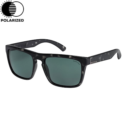 Sunglasses Quiksilver The Ferris matte tortoise black | polarized green 2018 - 1