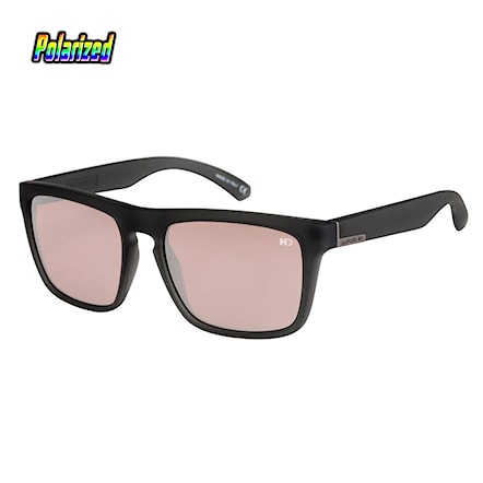 Sunglasses Quiksilver The Ferris rubberized crystal smoke | pink hd polarized silver 2016 - 1