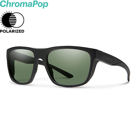 Sunglasses Smith Barra matte black | chromapop polarized grey green 2019 - 1
