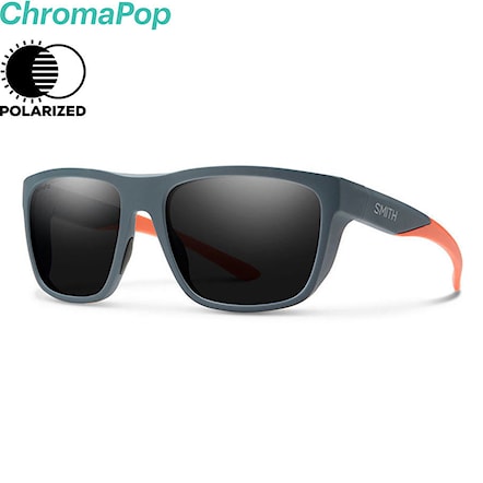 Okulary przeciwsłoneczne Smith Barra matte thunder/safety orange | chromapop polarized black 2019 - 1