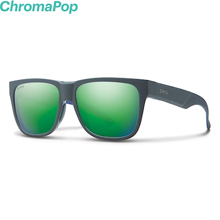 Sunglasses Smith Lowdown 2 matte smoke blue | chromapop sun green mirror 2018 - 1