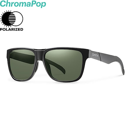 Sunglasses Smith Lowdown matte black | chromapop polarized grey green 2018 - 1