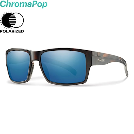 Sunglasses Smith Outlier XL matte tortoise | chromapop polarized blue mirror 2018 - 1