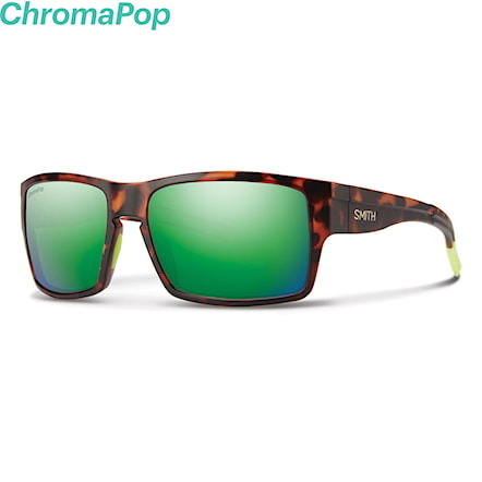 Sunglasses Smith Outlier XL matte tortoise neon | chromapop sun green mirror 2018 - 1