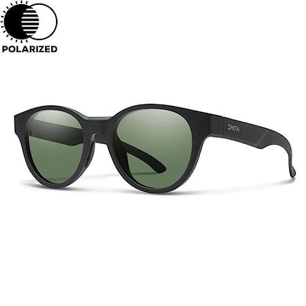 Okulary przeciwsłoneczne Smith Snare matte black | polarized grey green 2019 - 1