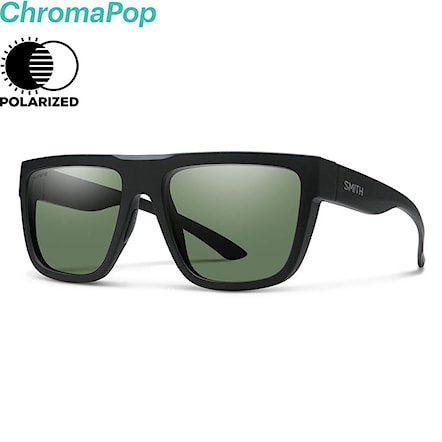 Sunglasses Smith The Comeback matte black | chromapop polarized grey green 2019 - 1
