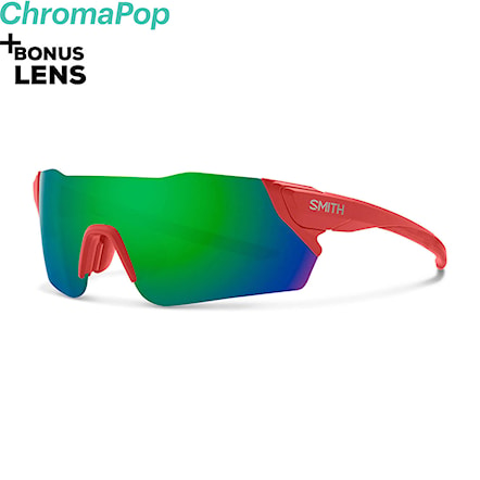 Bike Sunglasses and Goggles Smith Attack matte red rock | chromapop green  mirror 2021 - 1