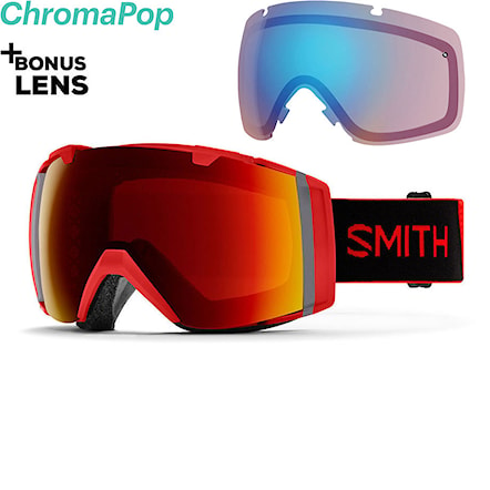 Snowboard Goggles Smith I/O rise | cp sun red mirror+cp storm rose flash 2020 - 1
