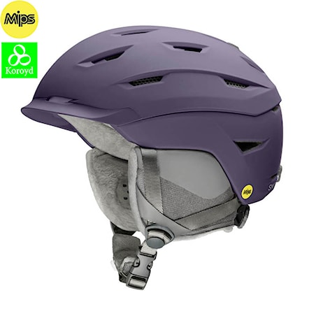 Snowboard Helmet Smith Liberty Mips matte violet 2021 - 1