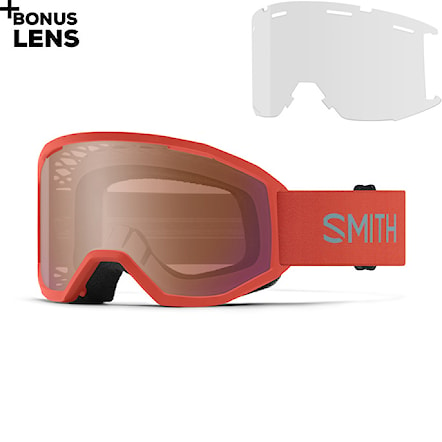Bike Sunglasses and Goggles Smith Loam MTB poppy | contrast rose flash multi+clear 2023 - 1