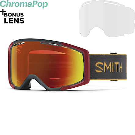 Bike Sunglasses and Goggles Smith Rhythm MTB slate/fool's gold | chromapop everyday red mir+clear 2023 - 1