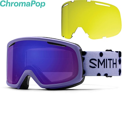 Gogle snowboardowe Smith Riot dusty lilac dots | cp ed violet mirror+yellow 2020 - 1