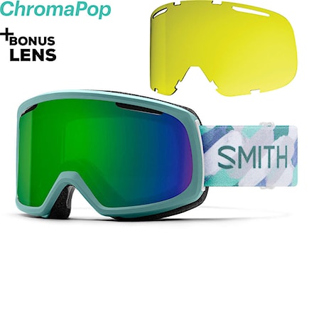 Snowboard Goggles Smith Riot saltwater fresco | cp sun green mirror+yellow 2020 - 1