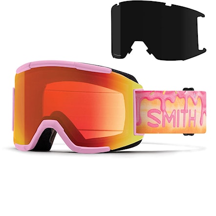 Gogle snowboardowe Smith Squad gus kenworthy | chrmpp evrd red mir+sun black 2019 - 1