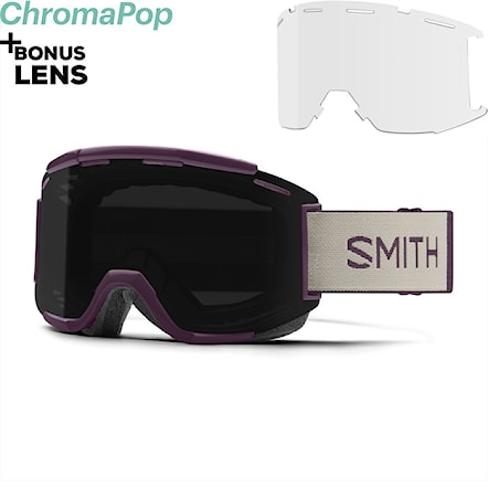 Bike Sunglasses and Goggles Smith Squad MTB amethyst/bone | chromapop sun black+clear 2023 - 1