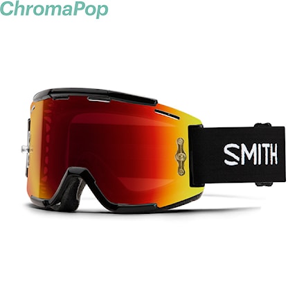 Bike okuliare Smith Squad MTB black | everyday chromapop red  mirror+clear 2024 - 1