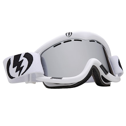 Snowboard Goggles Electric Eg1 gloss white | bronze/silver chrome+yellow 2013 - 1