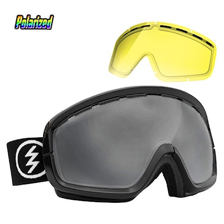 Snowboardové okuliare Electric Egb2 gloss black | grey polarized+yellow 2014 - 1