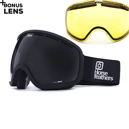 Snowboard Goggles Horsefeathers Chief all black | black matte 2021 - 1
