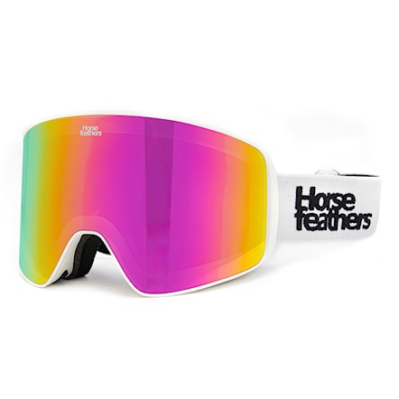Snowboardové brýle Horsefeathers Lynx white | mirror pink 2026 - 1