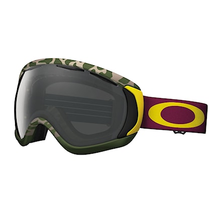 Snowboard Goggles Oakley Canopy flight series camo red yellow | dark grey 2015 - 1