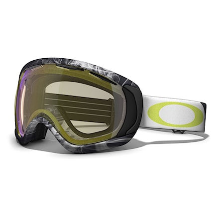 Snowboardové okuliare Oakley Canopy burned out gunmetal | h.i. yellow 2015 - 1