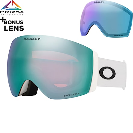 Gogle snowboardowe Oakley Flight Deck Pro L matte white | prizm sapphire & prizm iced 2026 - 1