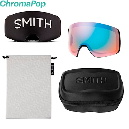 Gogle snowboardowe Smith 4D Mag black | cp sun blue mirror+cp storm blue 2025 - 2