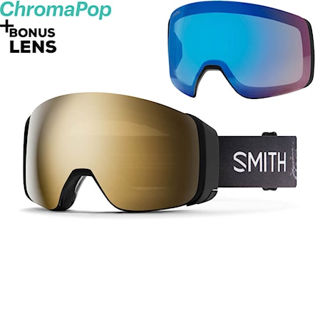 Snowboard Goggles Smith 4D Mag markus eder | chromapop sun black gold+storm rose flash 2024 - 1