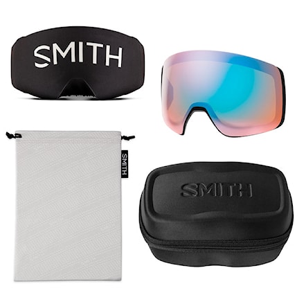 Gogle snowboardowe Smith 4D Mag XL black | cp sun green mirror+cp storm blue 2025 - 7