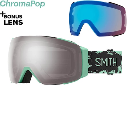 Snowboardové brýle Smith As I/O Mag bermuda marble | chromapop sun platinum mirror+storm rose flash 2021 - 1